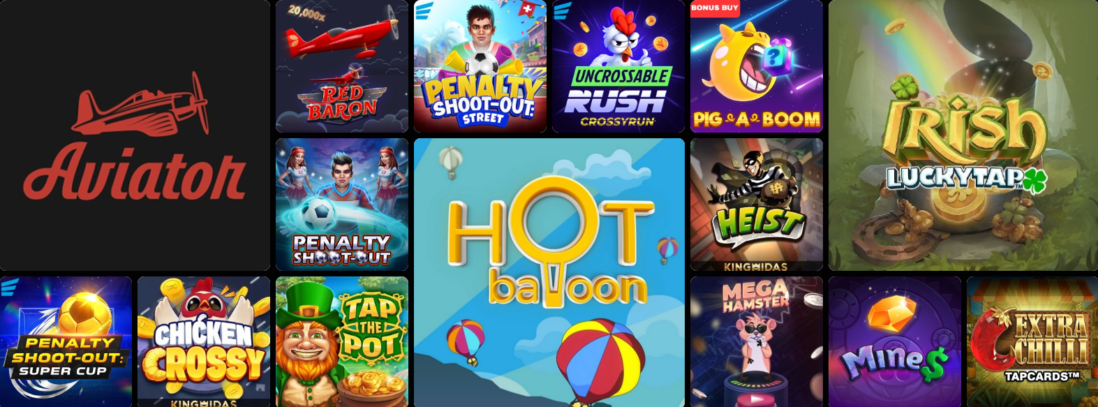 Giochi Crash e Slot su GratoWin