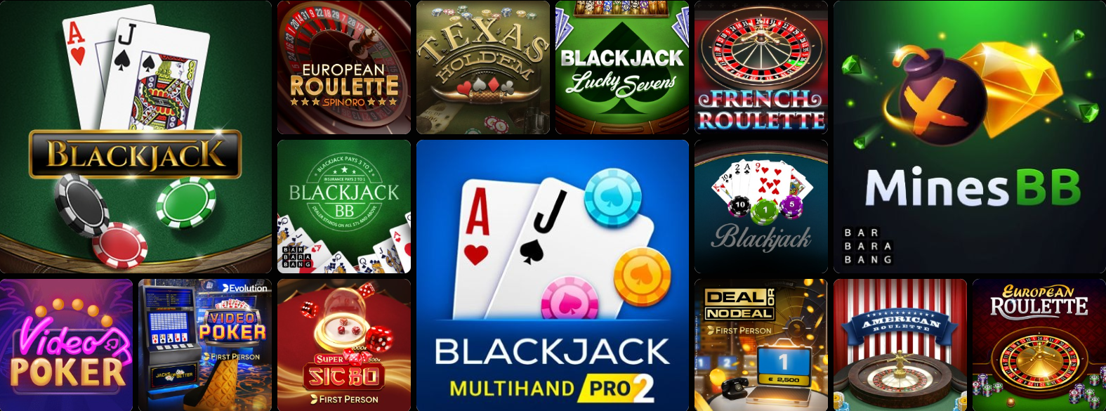 Schermata dei giochi di GratoWin